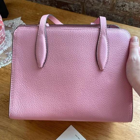 NWT Kate Spade Pink Satchel with Tassels - Picture 6 of 7